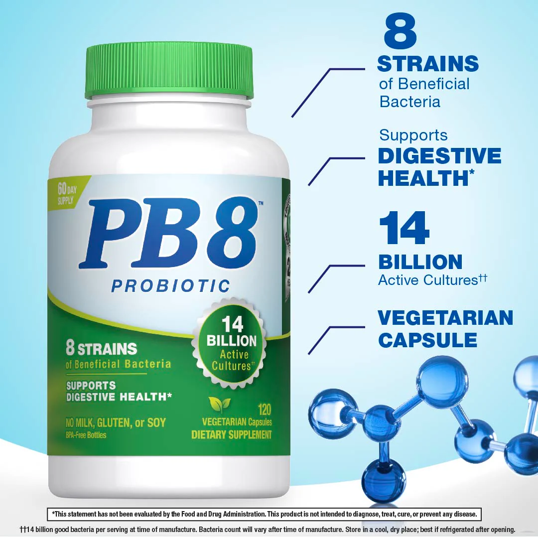 PB8™ Vegetarian Probiotic Supplement, 120 Vegetarian Capsules - Image 5
