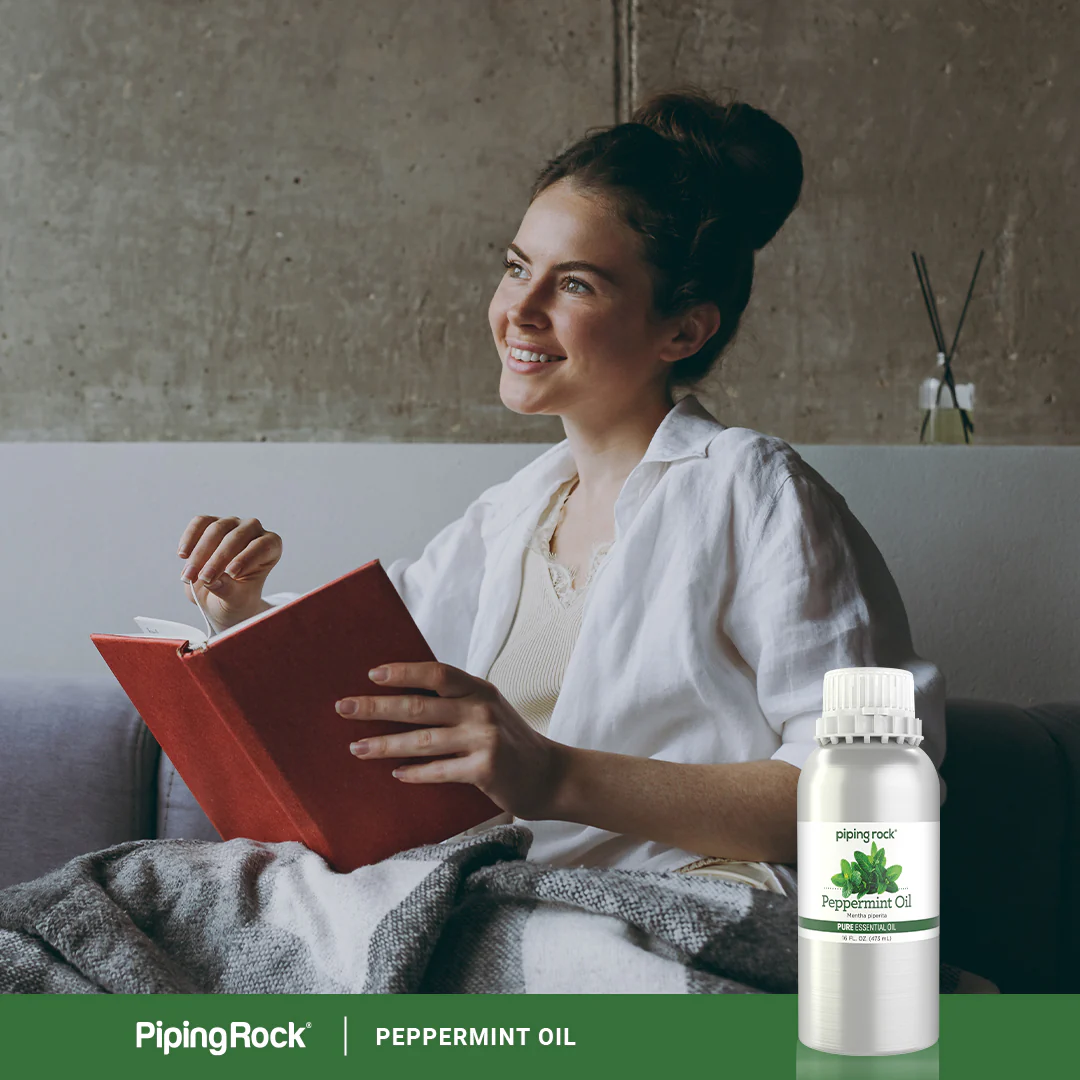 Peppermint Pure Essential Oil (GC/MS Tested), 16 fl oz (473 mL) Canister - Image 7