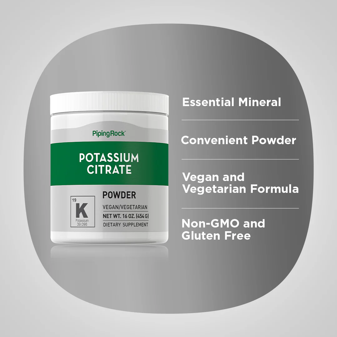 Potassium Citrate Powder, 16 oz (454 g) Bottle - Image 4