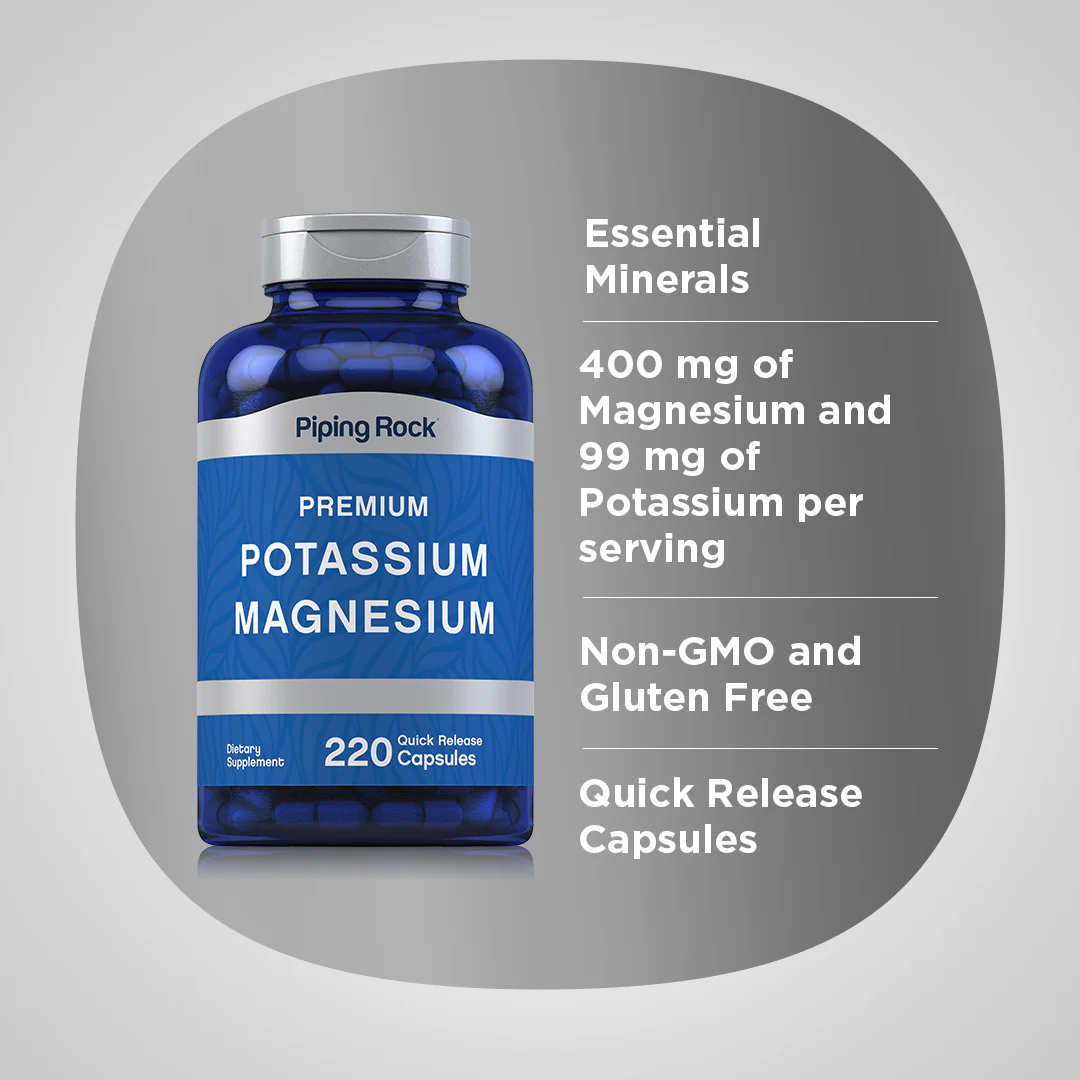 Potassium Magnesium, 220 Quick Release Capsules - Image 3