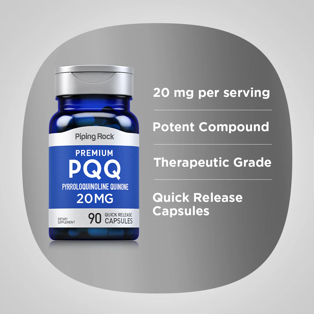 PQQ Pyrroloquinoline Quinone, 20 mg, 90 Quick Release Capsules - Image 4