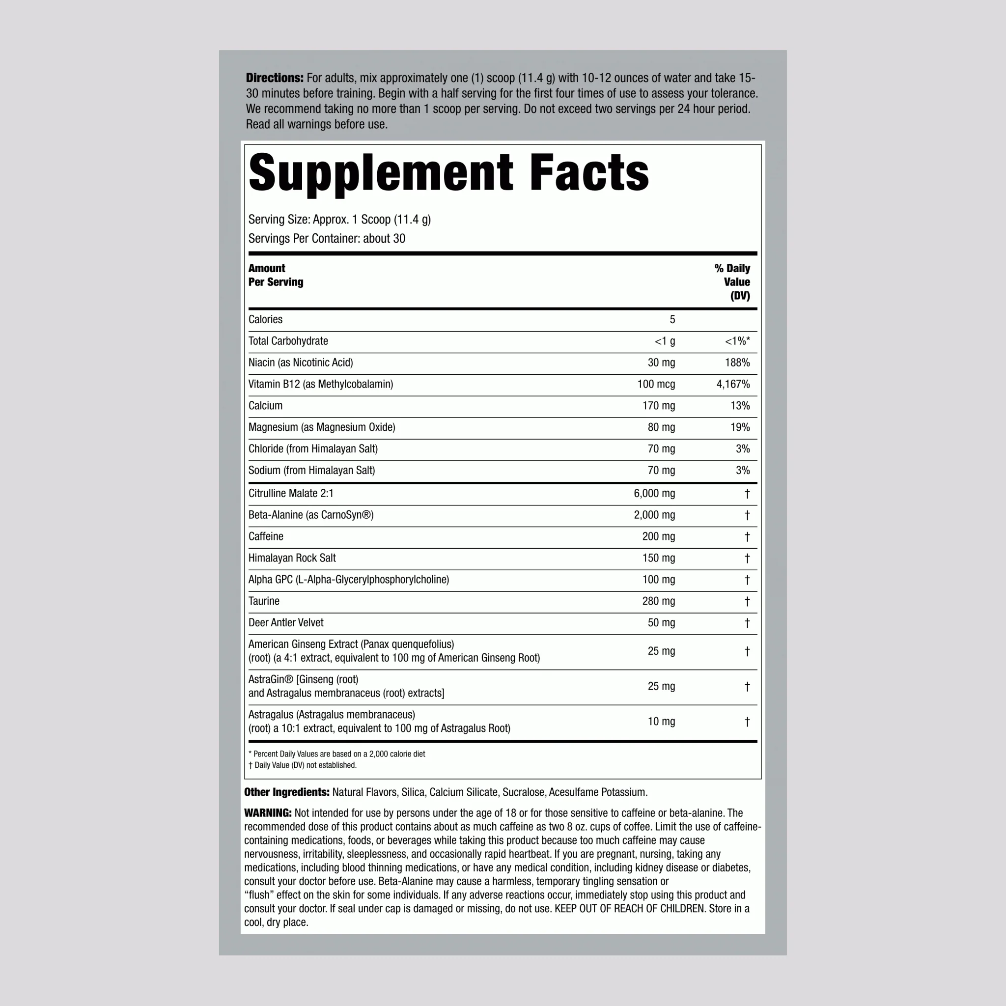 Pre-Workout Intensifier (Juiced Fruit Pump), 12.063 oz (343 g) Bottle - Image 2