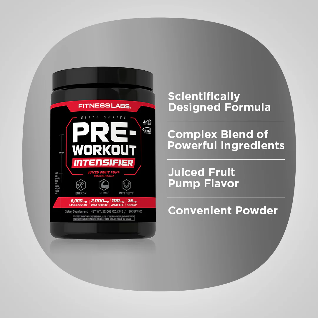 Pre-Workout Intensifier (Juiced Fruit Pump), 12.063 oz (343 g) Bottle - Image 3