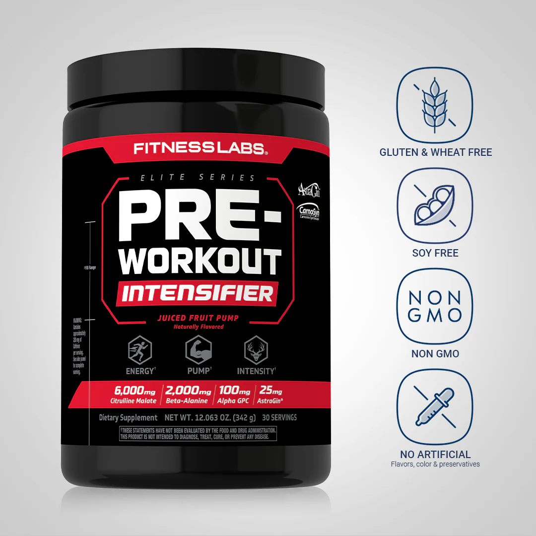 Pre-Workout Intensifier (Juiced Fruit Pump), 12.063 oz (343 g) Bottle, 2  Bottles - Image 4
