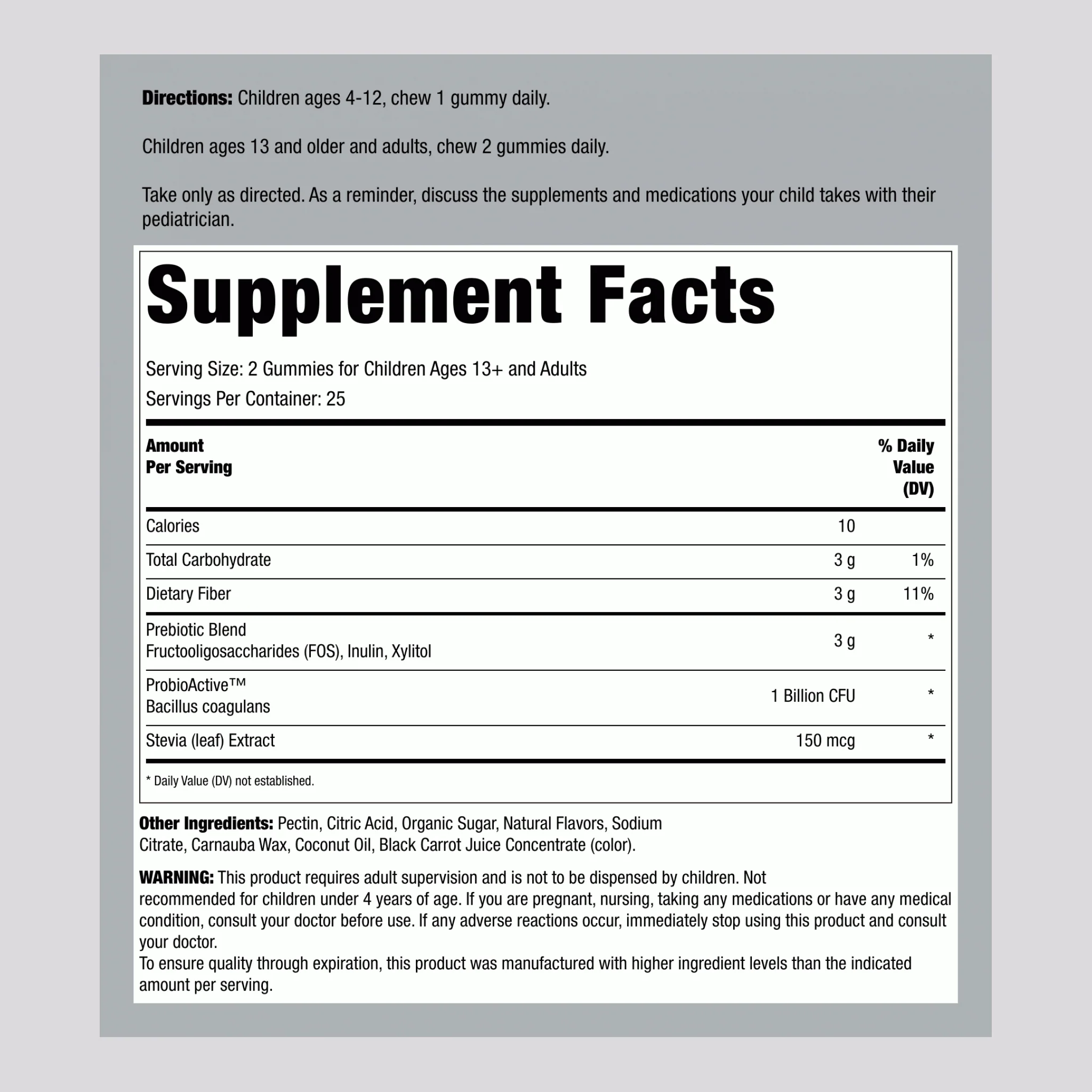 Probiotic 1 Billion (Delicious Berry), 50 Gummies - Image 2