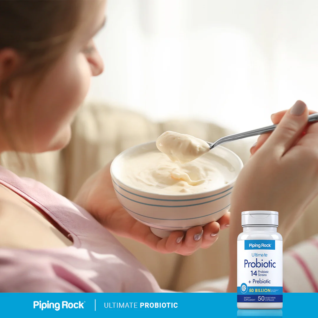 Probiotic 14 Strains 50 Billion Organisms (per serving) plus Prebiotic, 50 Vegetarian Capsules - Image 7