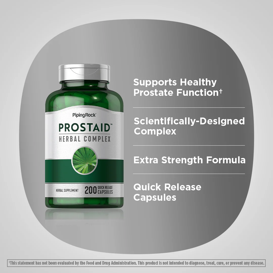 ProstAid Herbal Complex, 200 Quick Release Capsules, 2  Bottles - Image 4