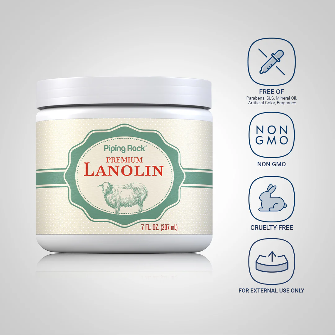 Pure Lanolin Cream, 7 fl oz (207 mL) Jar, 2  Jars - Image 4