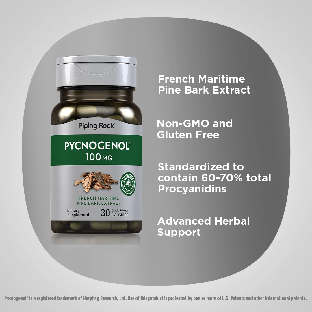 Pycnogenol, 100 mg, 30 Quick Release Capsules - Image 4