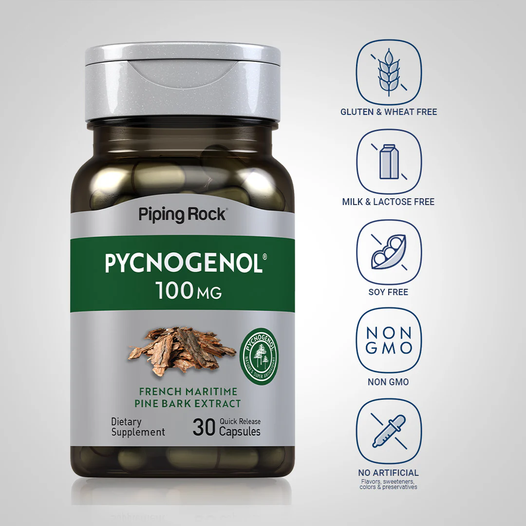 Pycnogenol, 100 mg, 30 Quick Release Capsules - Image 5