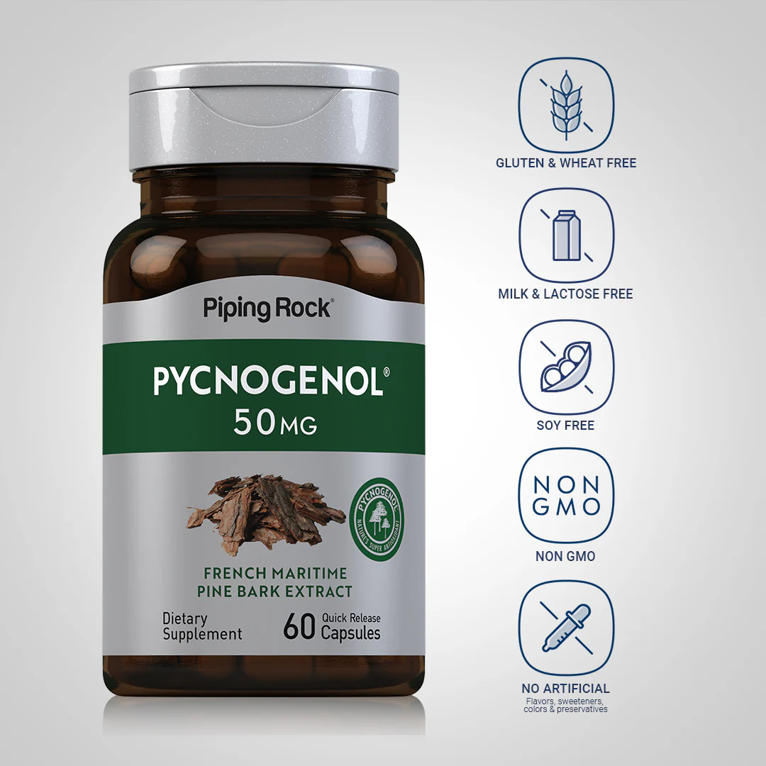 Pycnogenol, 50 mg, 60 Quick Release Capsules, 2  Bottles - Image 5