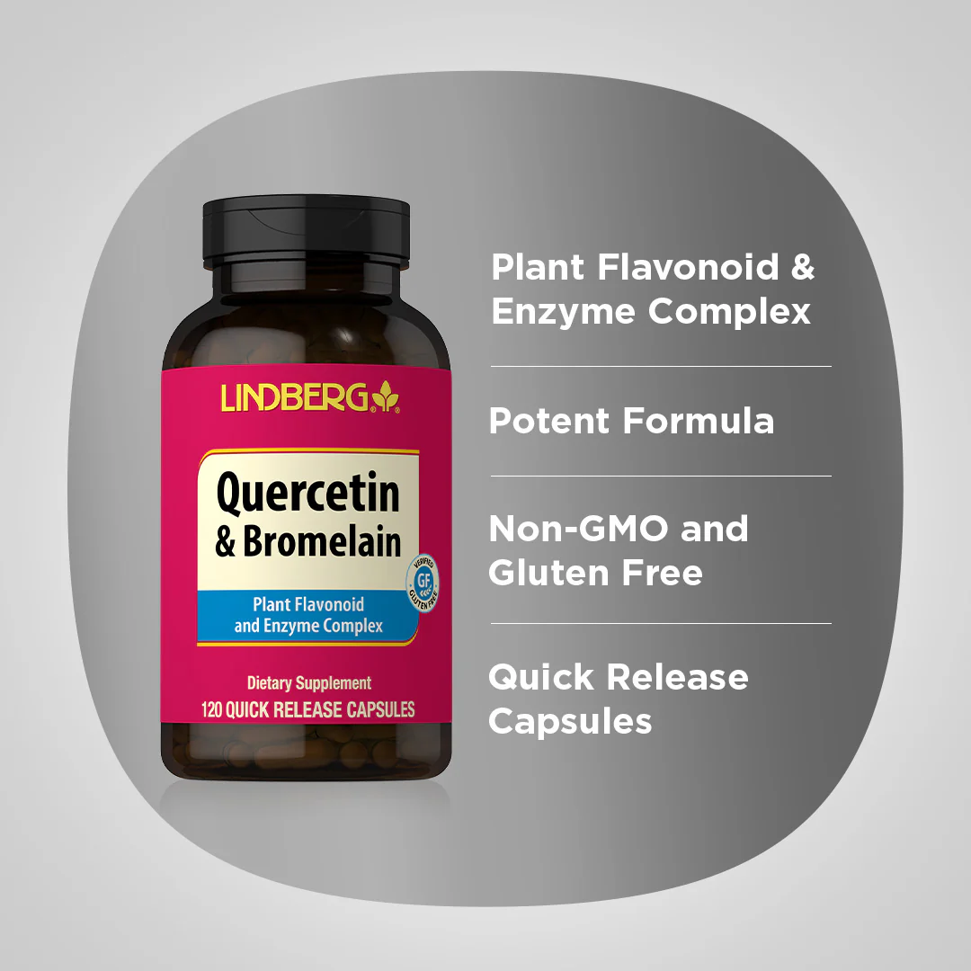 Quercetin & Bromelain, 120 Vegetarian Capsules, 2  Bottles - Image 4