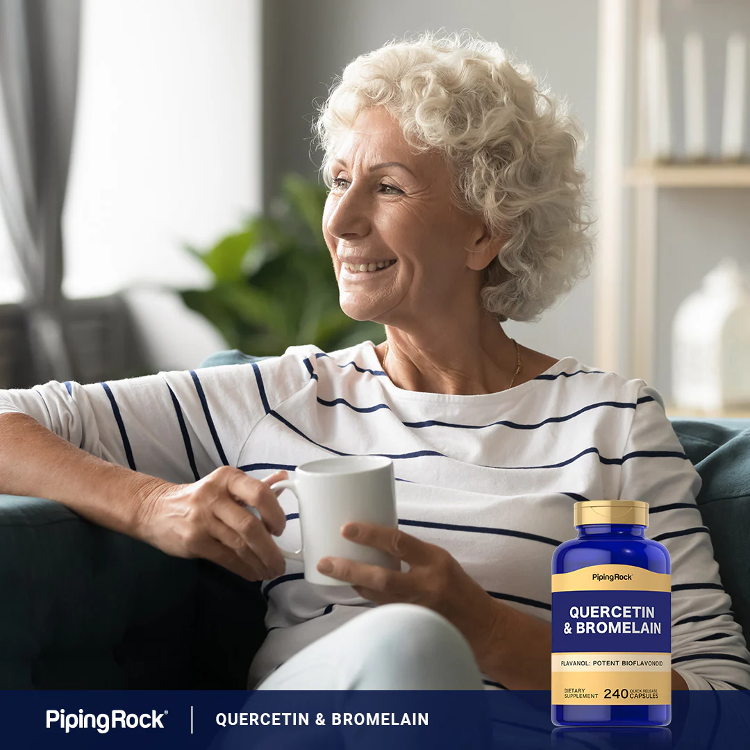 Quercetin Plus Bromelain, 360 mg (per serving), 240 Quick Release Capsules - Image 7