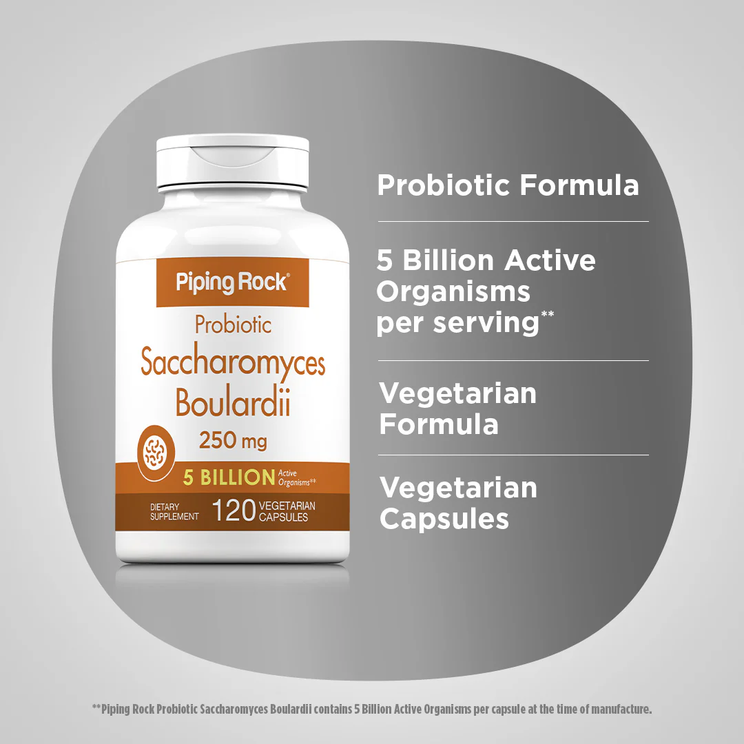 Saccharomyces Boulardii 5 Billion CFU, 120 Vegetarian Capsules - Image 3
