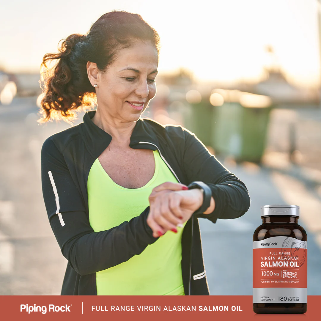 Salmon Oil 1000 mg Virgin Wild Alaskan Full Range, 180 Quick Release Softgels, 2  Bottles - Image 7