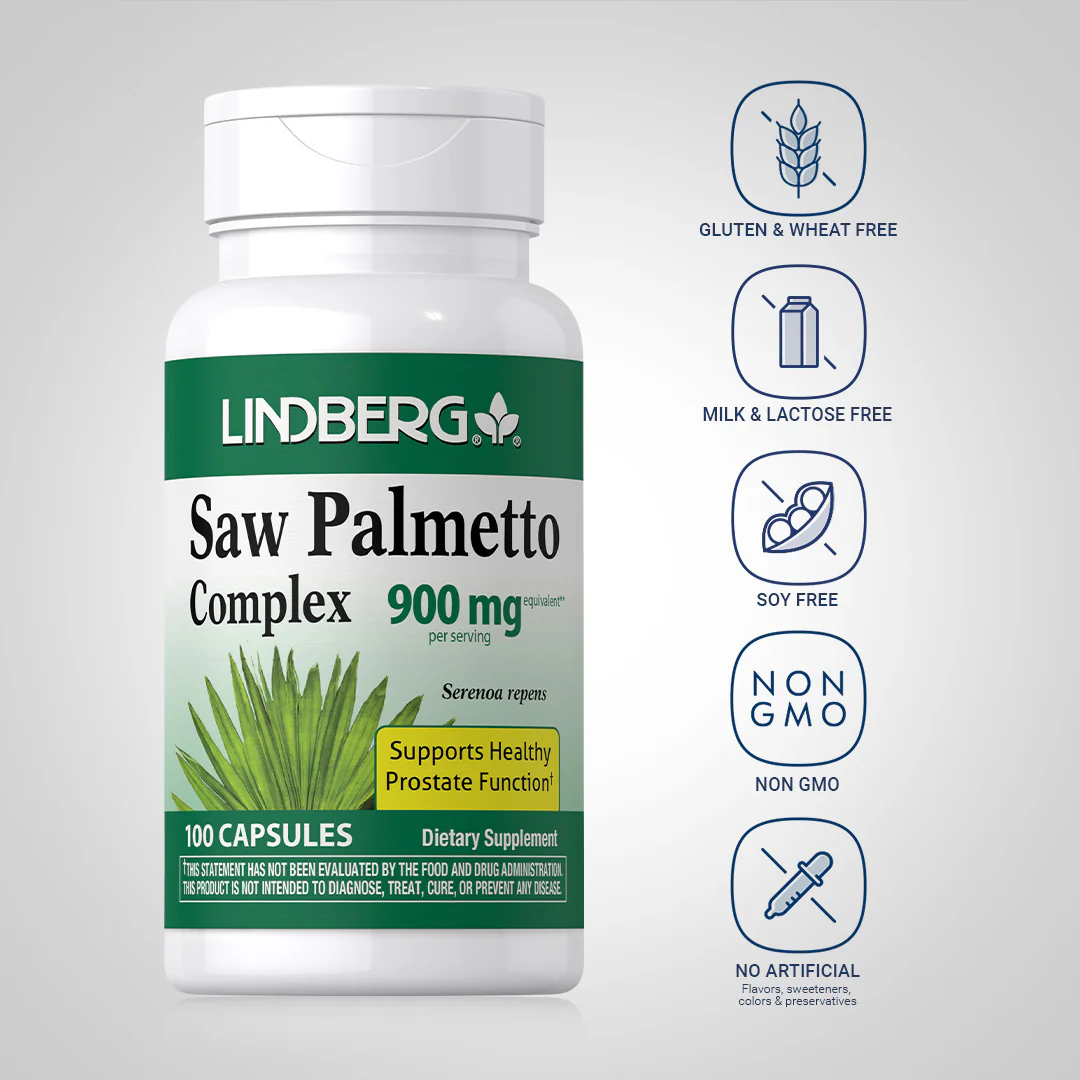 Saw Palmetto Complex, 900 mg (per serving), 100 Capsules, 2  Bottles - Image 5
