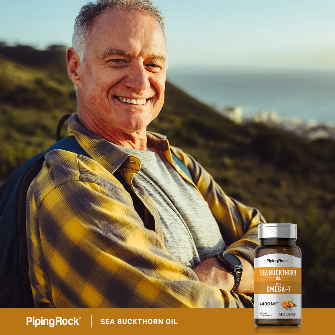 Sea Buckthorn Oil with Omega-7, 4400 mg, 90 Quick Release Softgels, 2  Bottles - Image 7