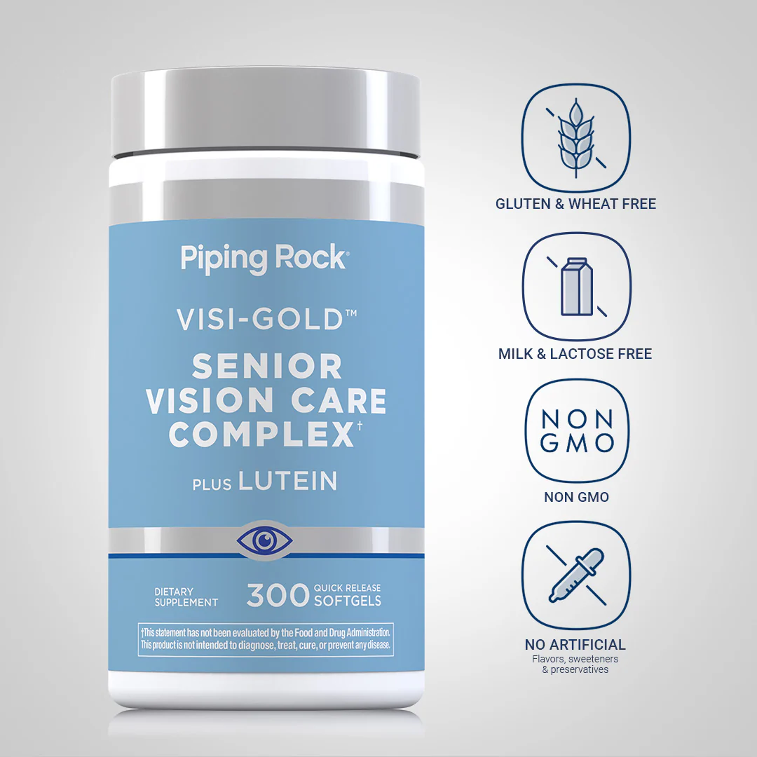 Senior Vision Care Complex, 300 Quick Release Softgels, 2  Bottles - Image 4