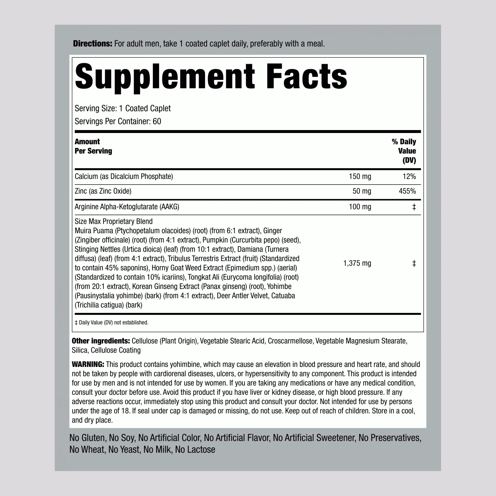 Size Max, 60 Coated Caplets - Image 2