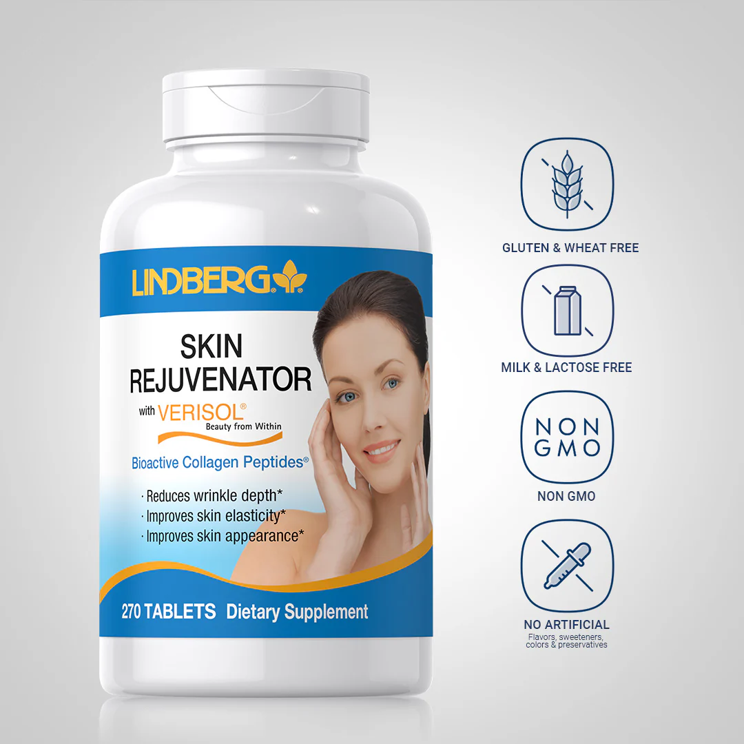 Skin Rejuvenator with Verisol Bioactive Collagen Peptides, 270 Caplets, 2  Bottles - Image 5