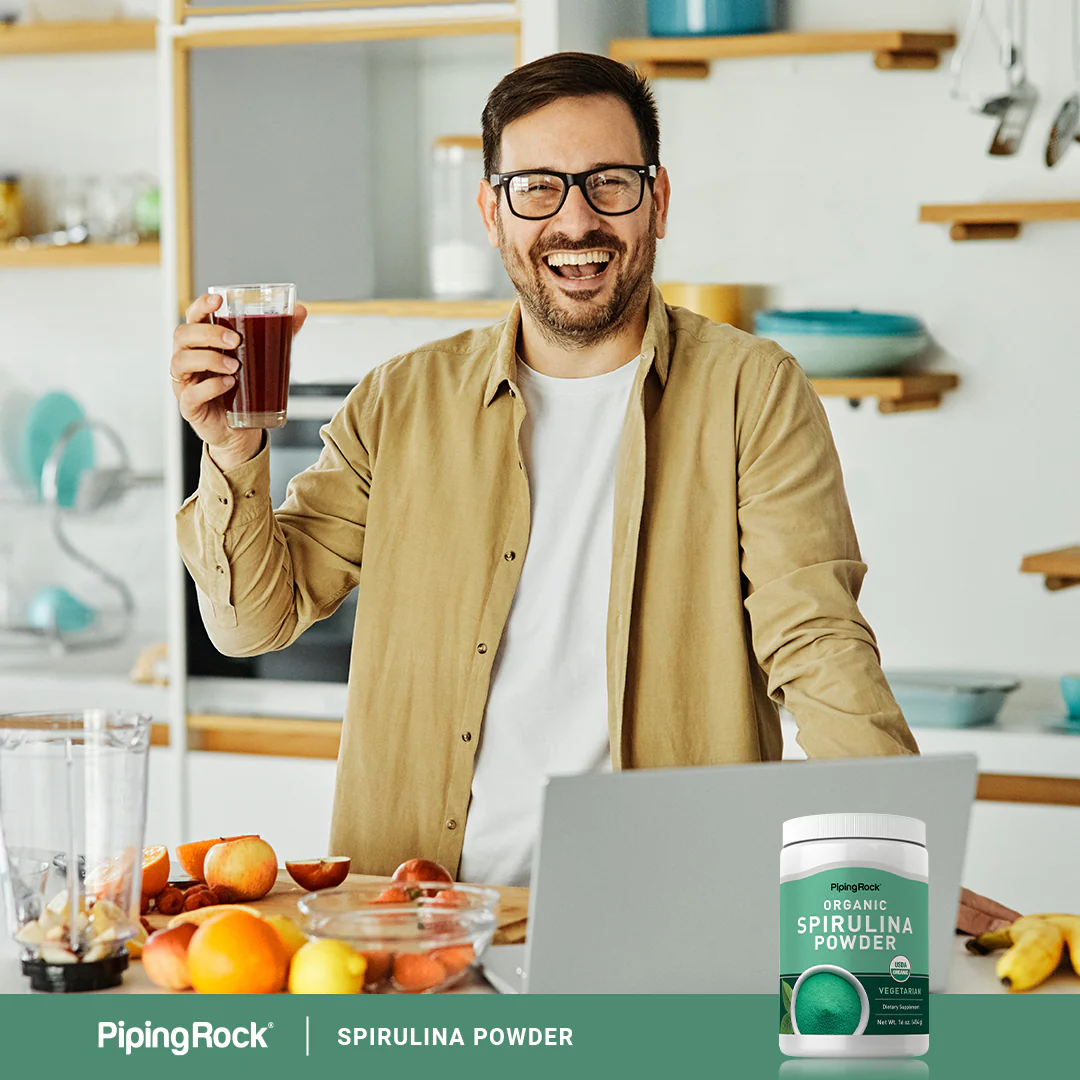 Spirulina Powder (Organic), 16 oz (454 g) Bottle - Image 7
