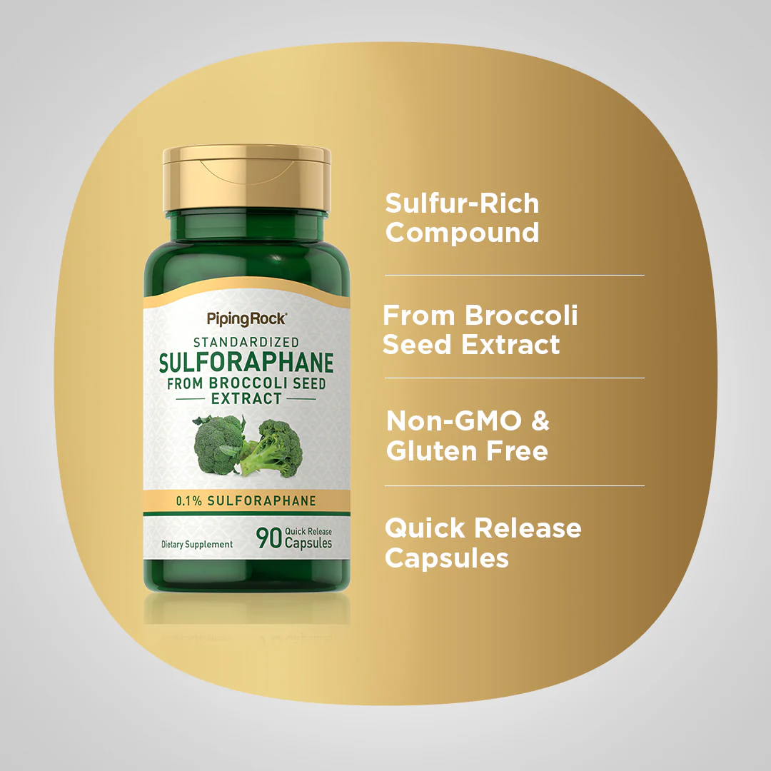 Sulforaphane (From Broccoli), 90 Quick Release Capsules - Image 4