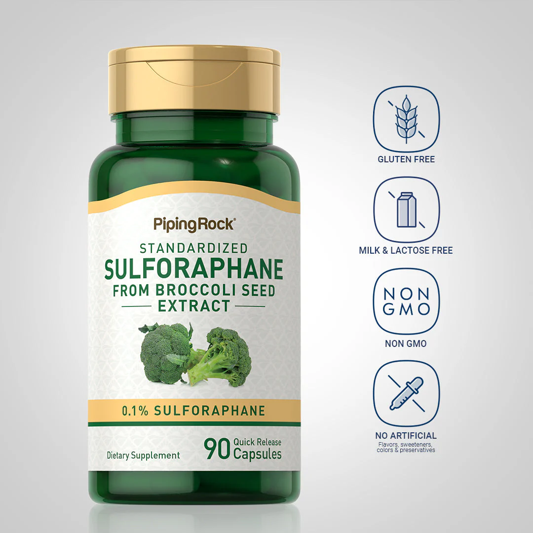 Sulforaphane (From Broccoli), 90 Quick Release Capsules, 2  Bottles - Image 5