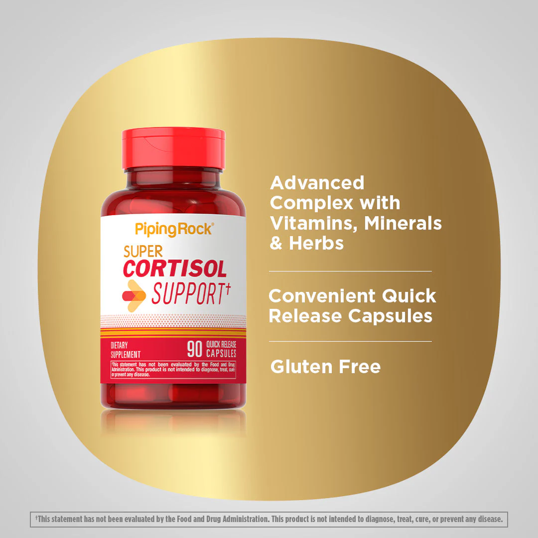 Super Cortisol Support, 90 Quick Release Capsules, 2  Bottles - Image 4