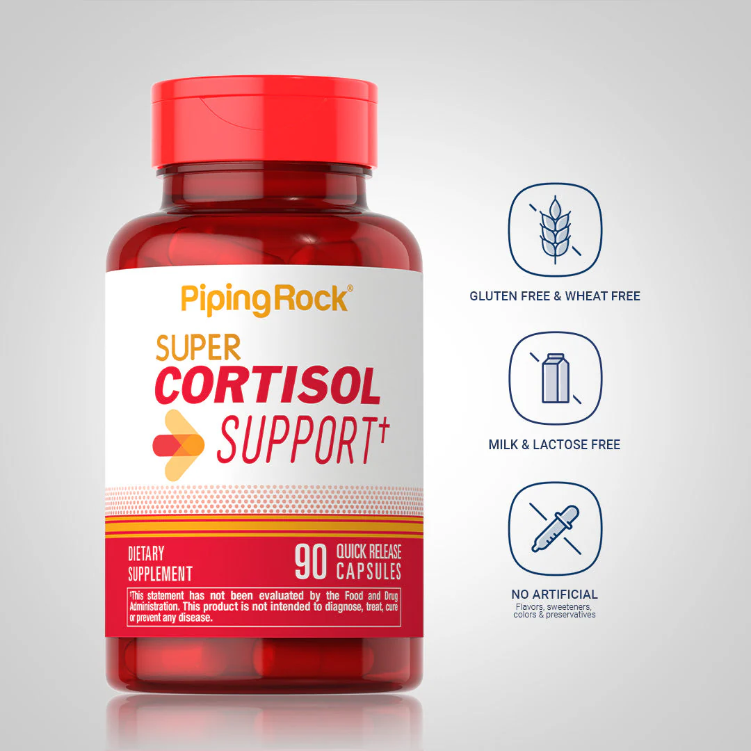 Super Cortisol Support, 90 Quick Release Capsules, 2  Bottles - Image 5