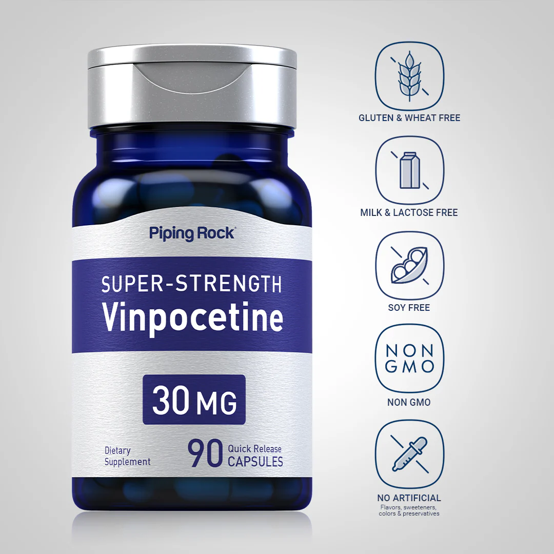 Super-Strength Vinpocetine, 30 mg, 90 Quick Release Capsules - Image 5