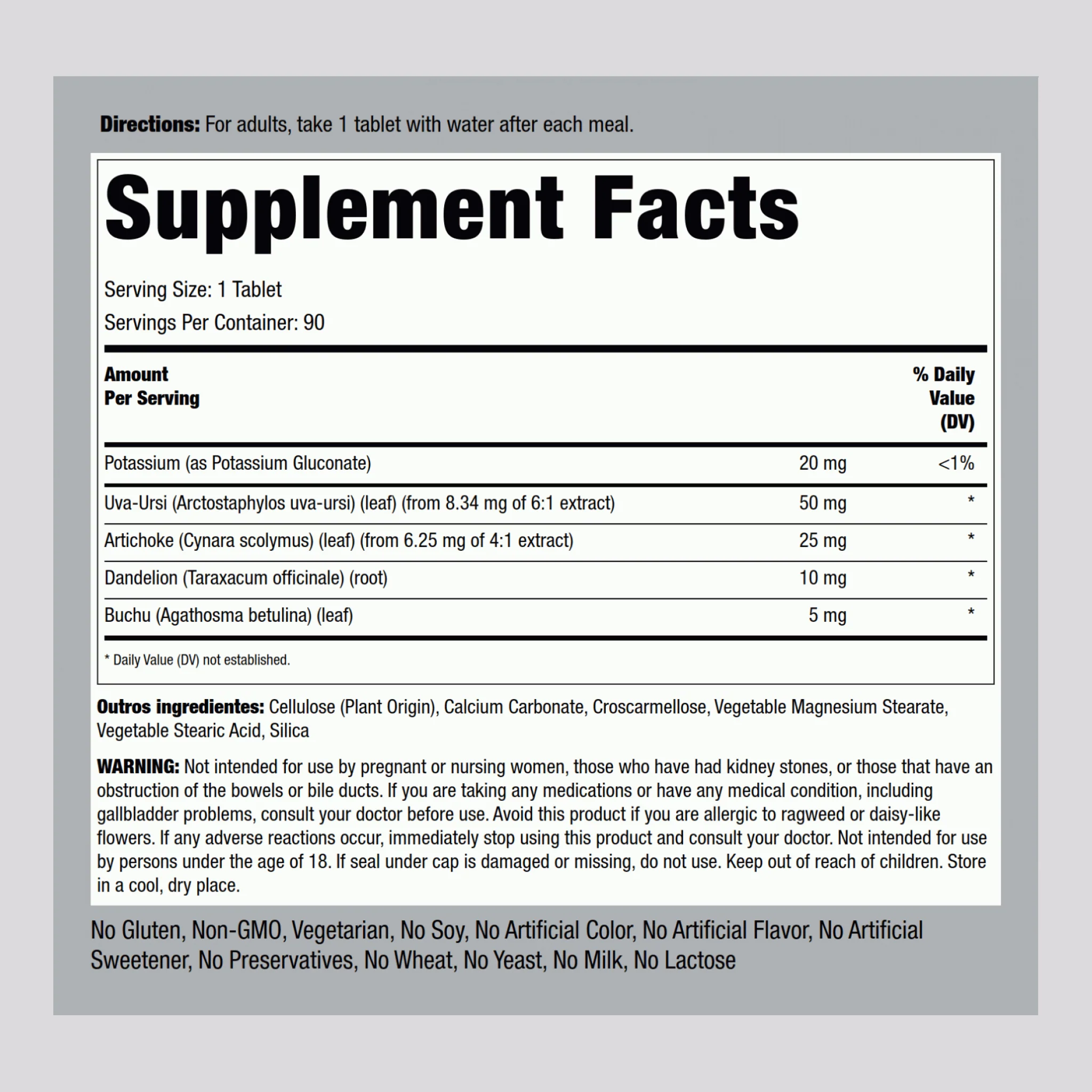 Super Strength Water Pill, 90 Tablets - Image 4