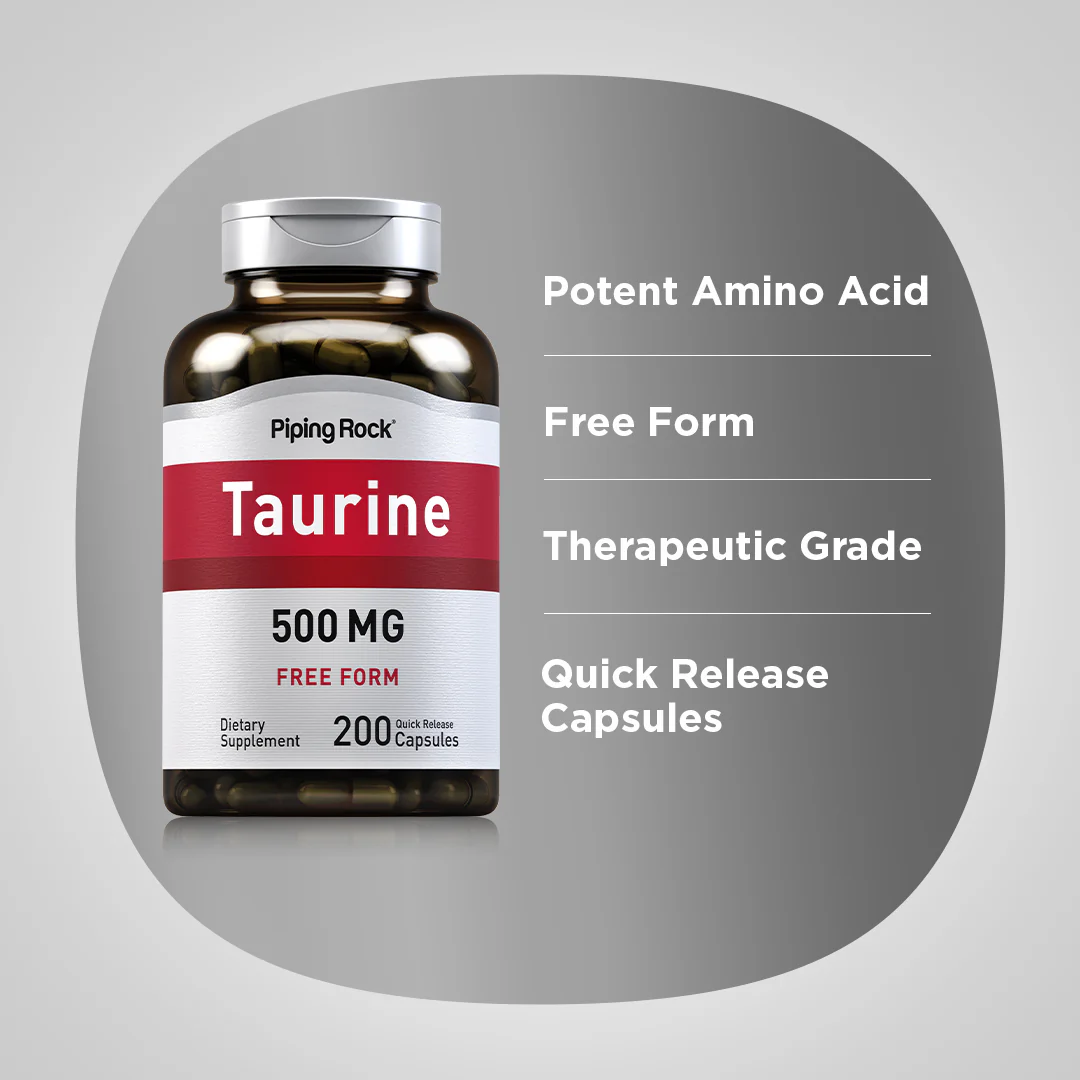 Taurine, 500 mg, 200 Quick Release Capsules - Image 4