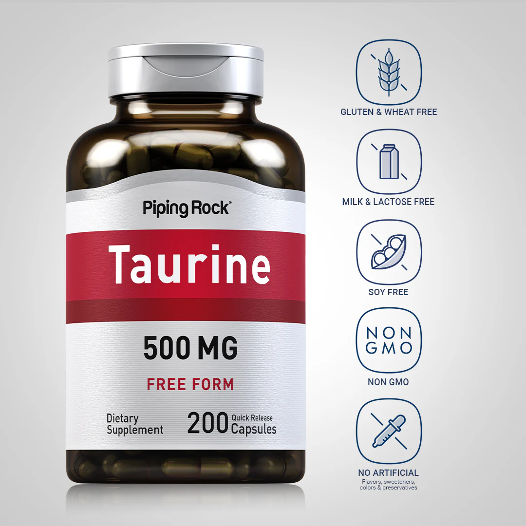 Taurine, 500 mg, 200 Quick Release Capsules - Image 5