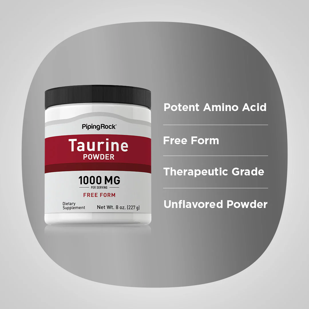 Taurine Powder, 8 oz (227 g) Bottle - Image 5