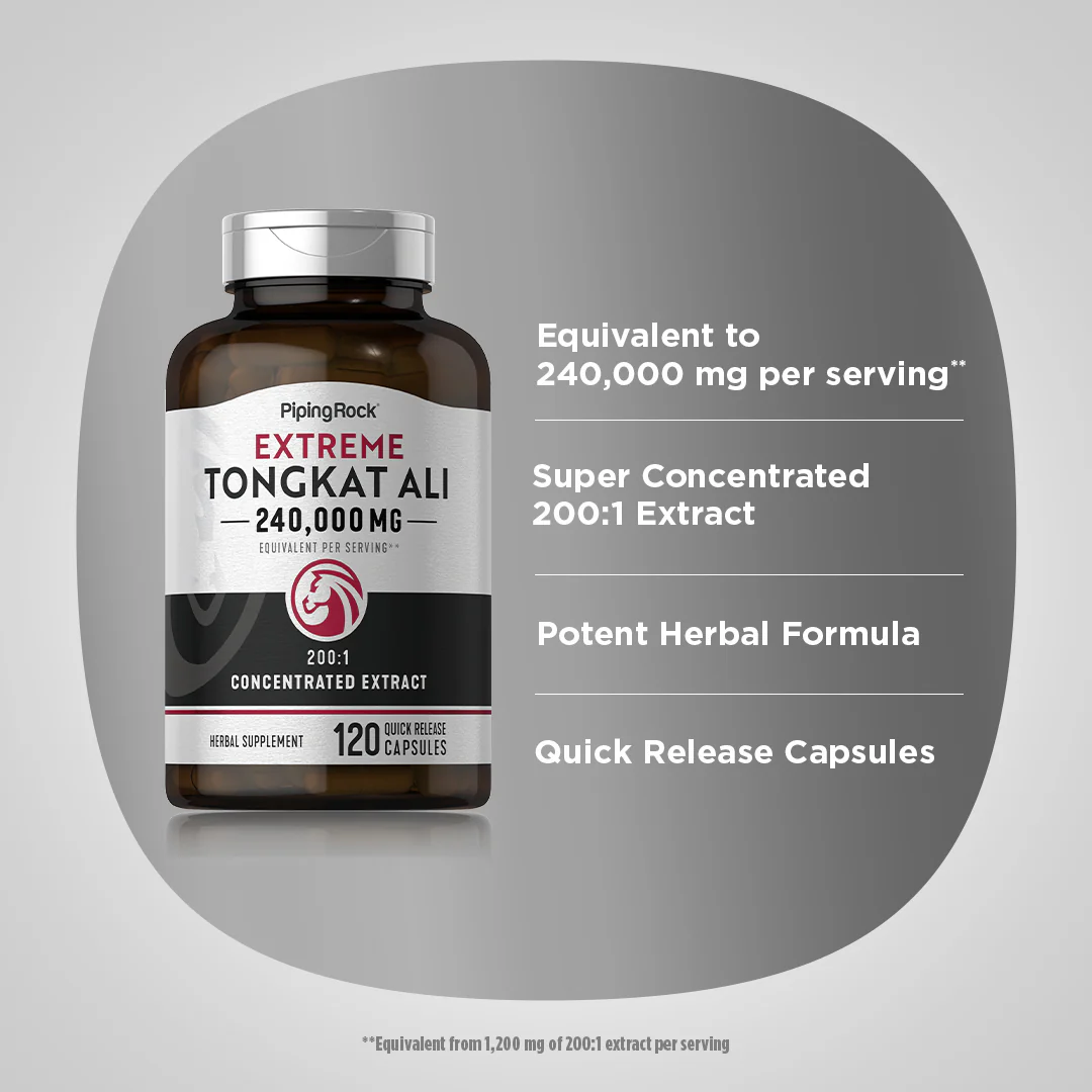 Tongkat Ali Longjack, 1200 mg (per serving), 120 Quick Release Capsules - Image 4