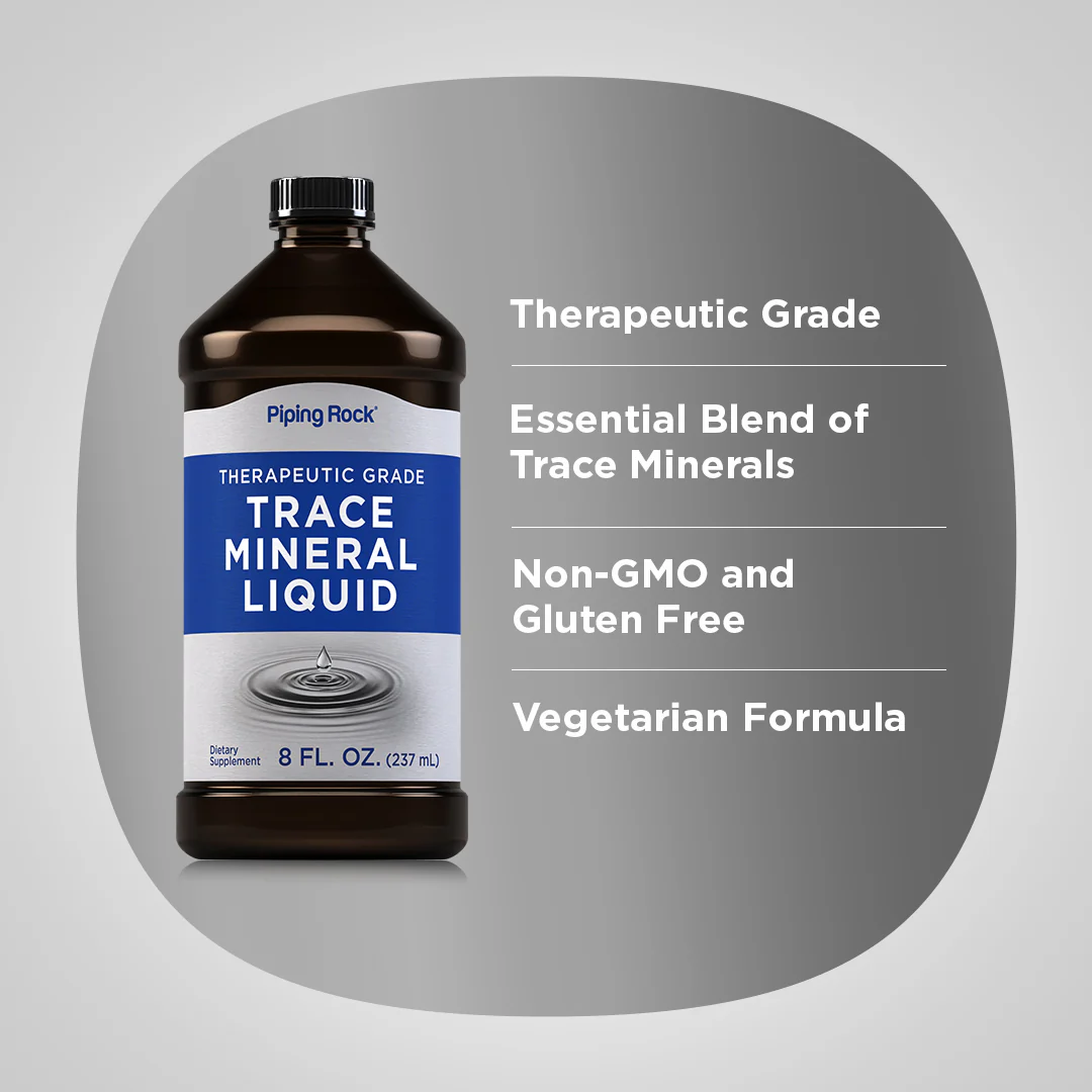 Trace Mineral Liquid, 8 oz (237 mL) Bottle - Image 3