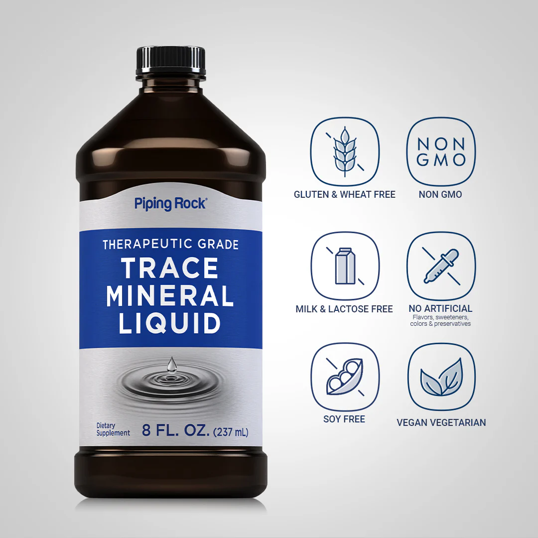 Trace Mineral Liquid, 8 oz (237 mL) Bottle - Image 4