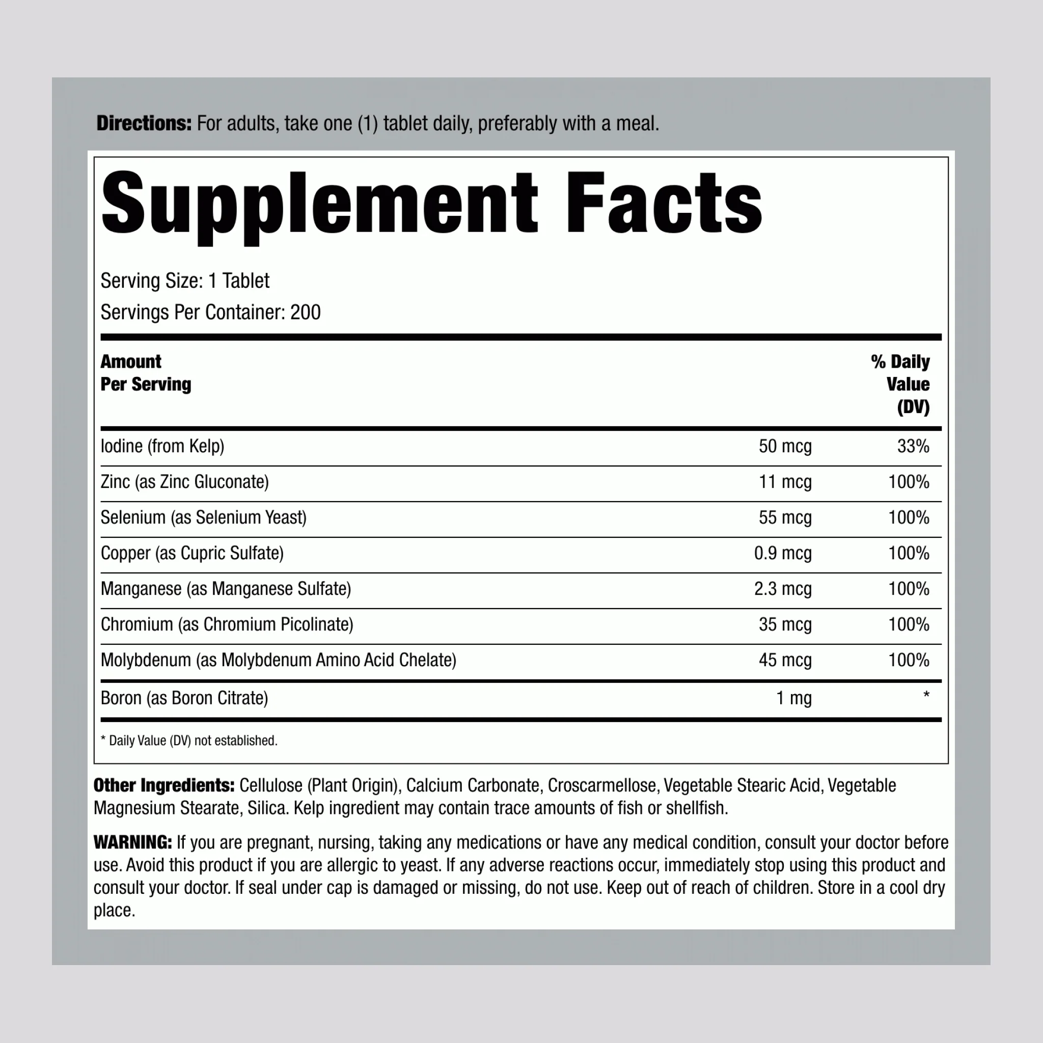 Trace Minerals Full Spectrum, 200 Tablets - Image 2