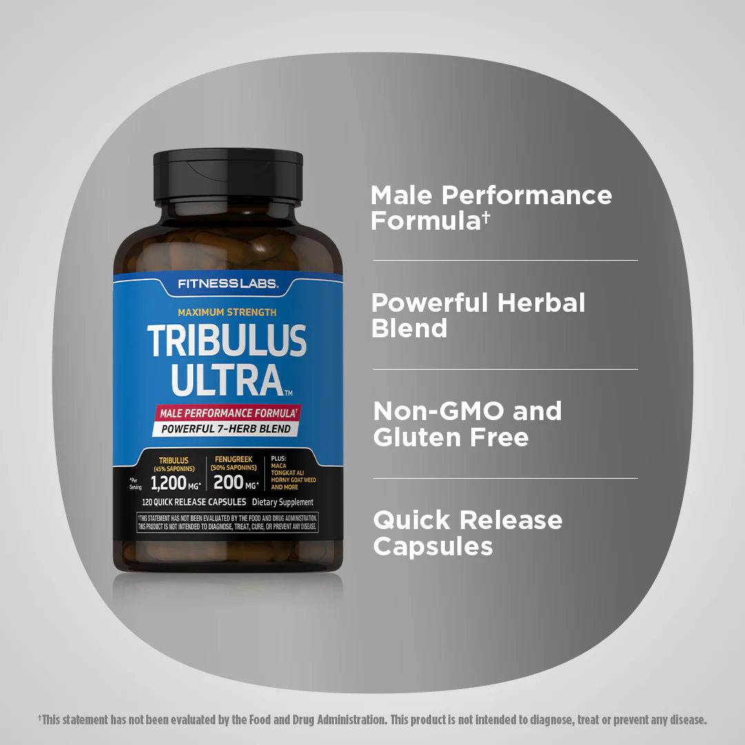 Tribulus Ultra, 120 Quick Release Capsules, 2  Bottles - Image 4