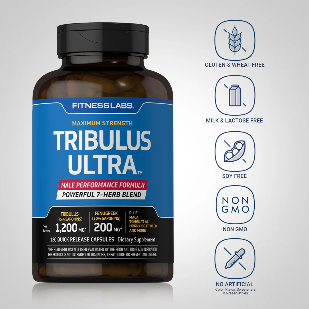 Tribulus Ultra, 120 Quick Release Capsules, 2  Bottles - Image 5