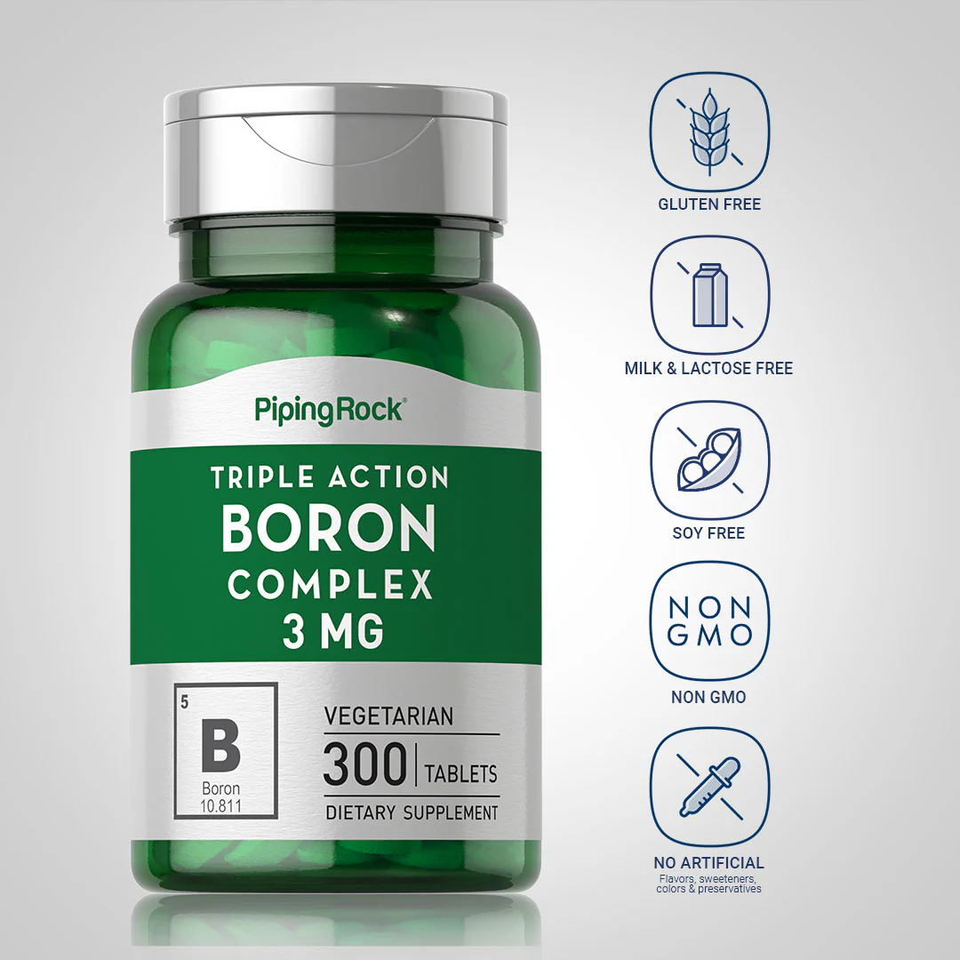 Triple Action Boron Complex, 3 mg, 300 Tablets - Image 5