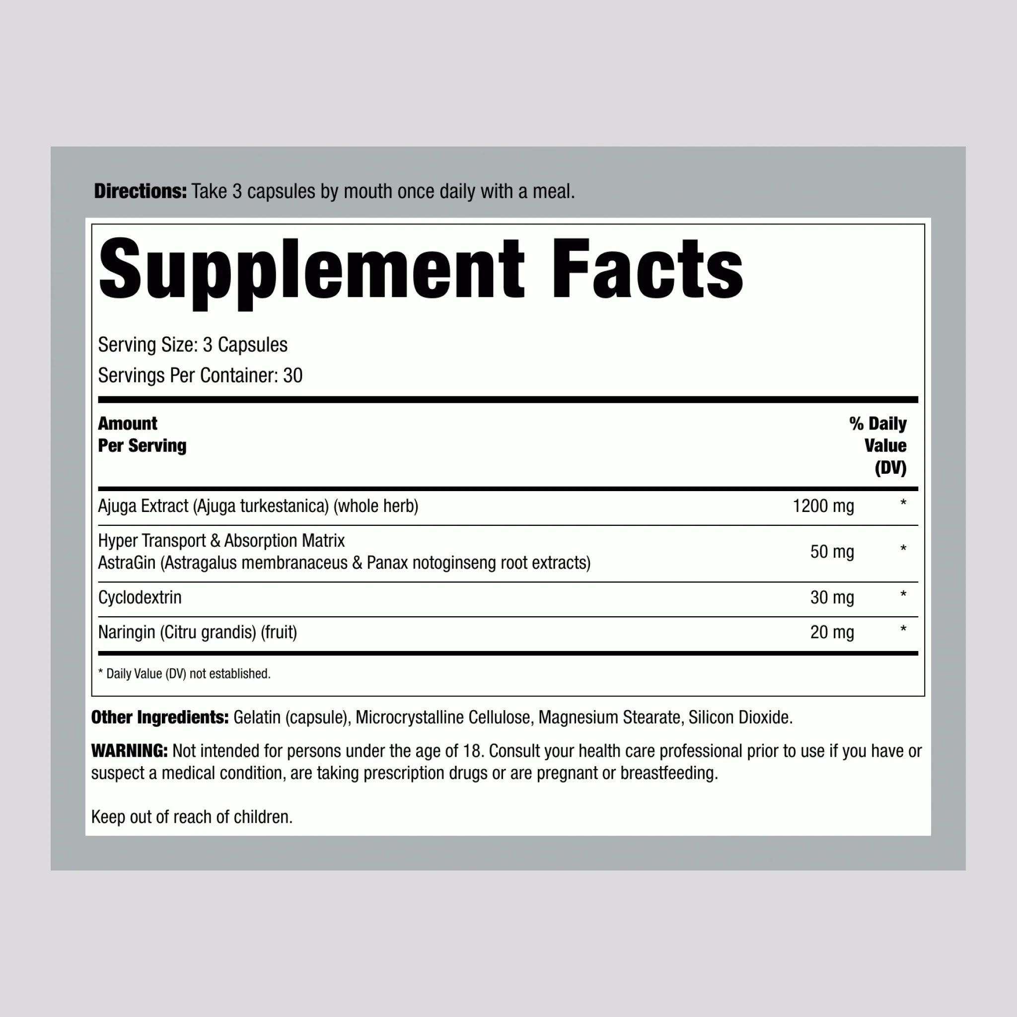 Turkesterone 1200 mg, 90 Capsules - Image 2