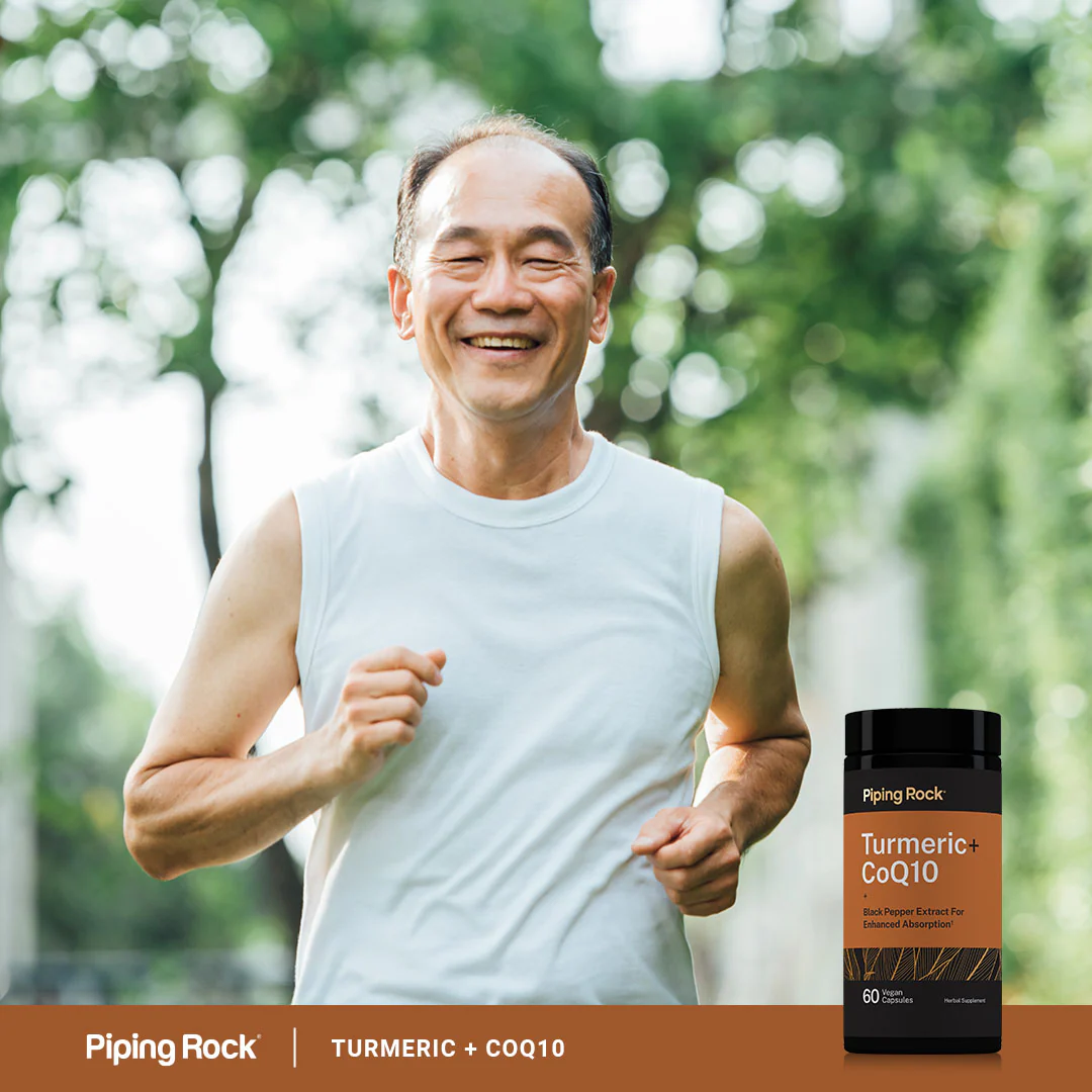 Turmeric plus CoQ10 w/ Black Pepper Extract, 60 Vegan Capsules - Image 6