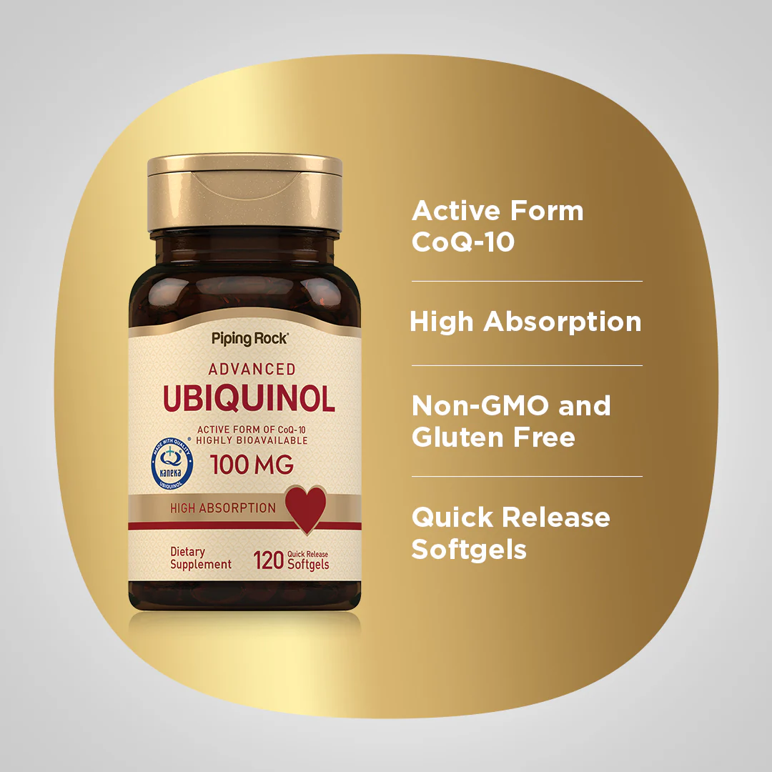 Ubiquinol, 100 mg, 120 Quick Release Softgels - Image 3