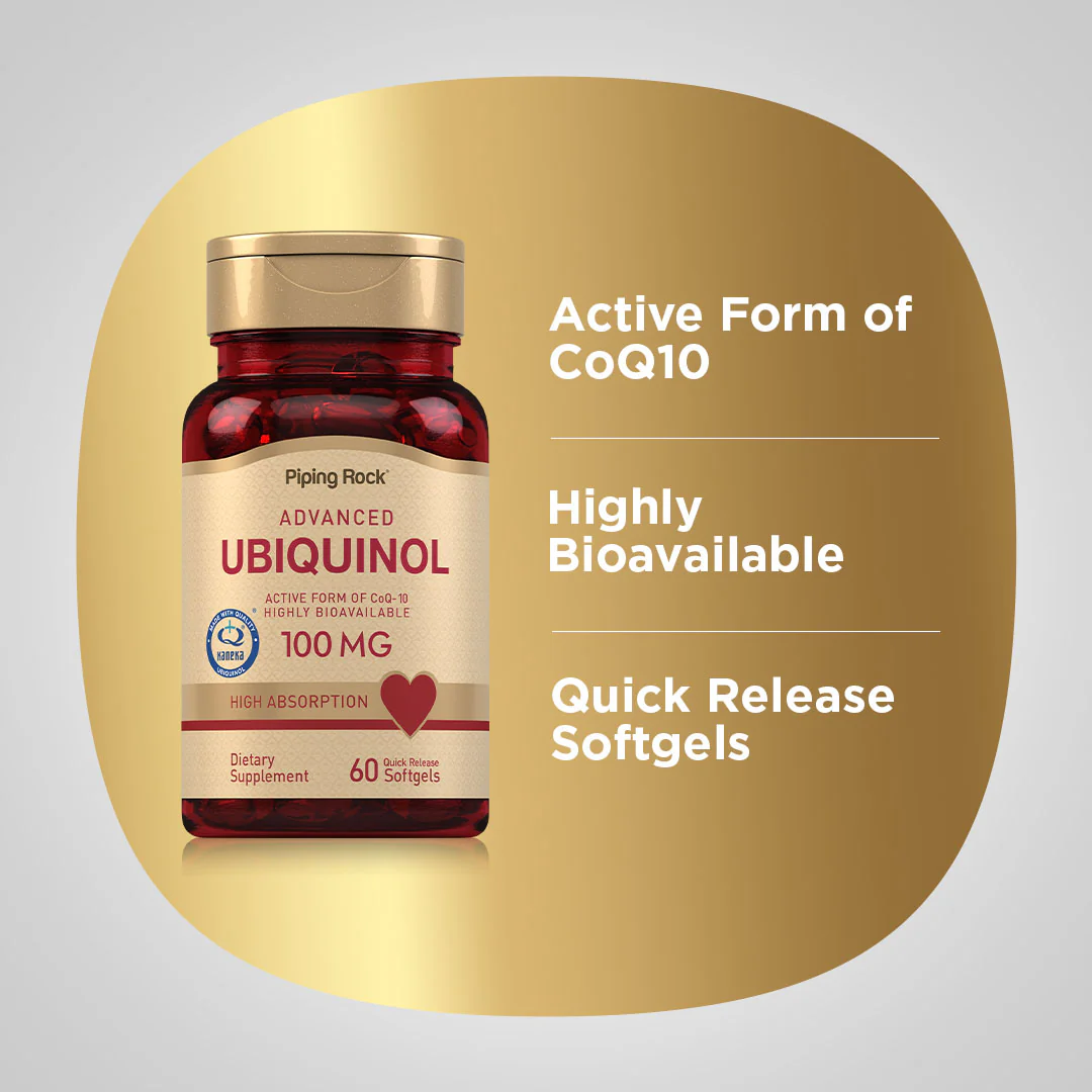 Ubiquinol, 100 mg, 60 Quick Release Softgels - Image 3
