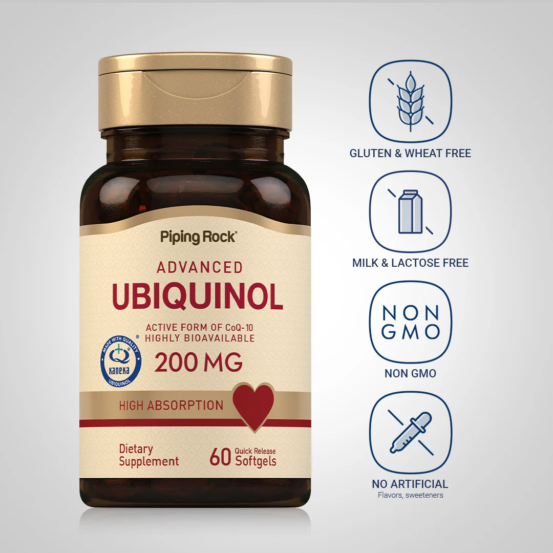 Ubiquinol, 200 mg, 60 Quick Release Softgels - Image 4