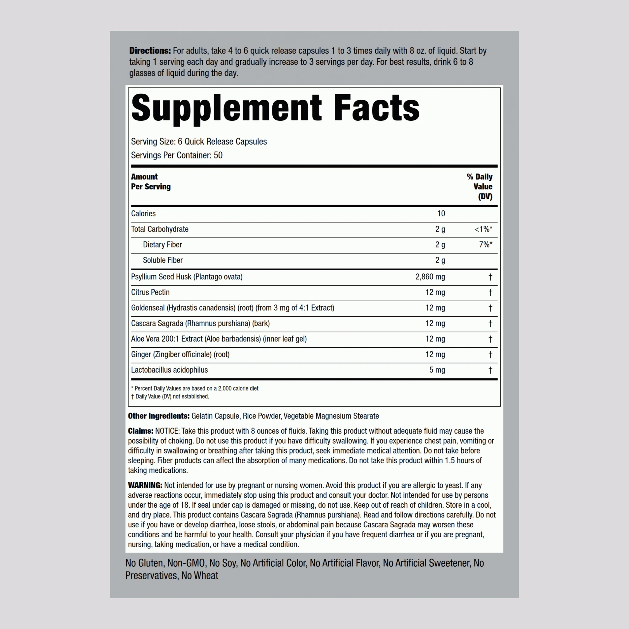 Ultimate Colon Cleanser, 300 Quick Release Capsules - Image 2