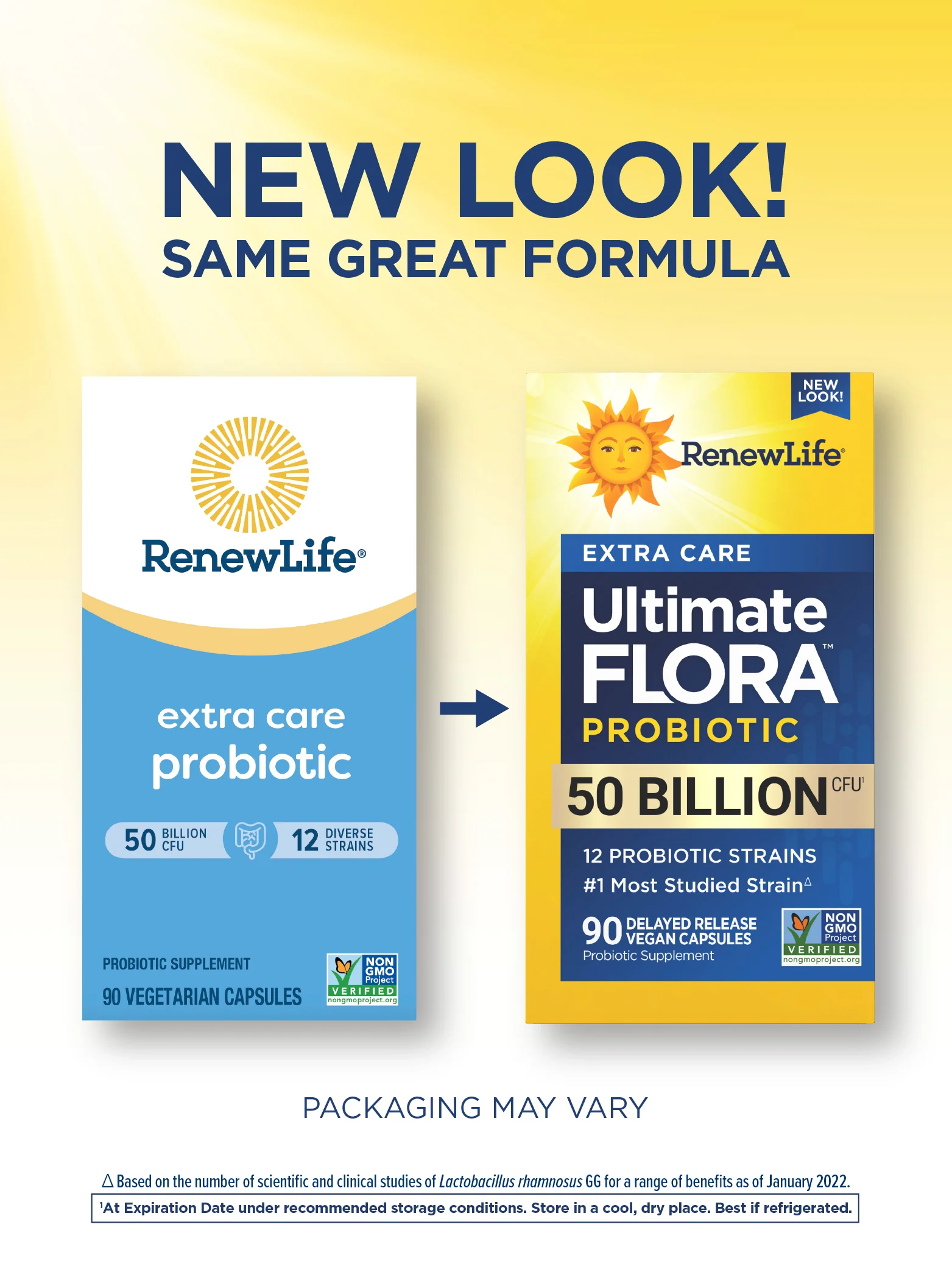 Ultimate Flora Extra Care Probiotic 50 Billion, 90 Delayed Release Vegan Caps - Image 4
