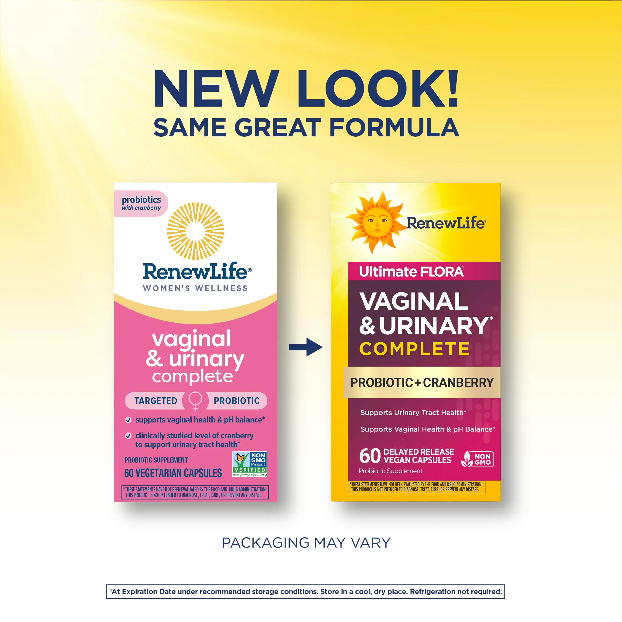 Ultimate Flora Vaginal & Urinary Complete + Probiotic & Cranberry, 60 Delayed Release Vegan Caps - Image 4