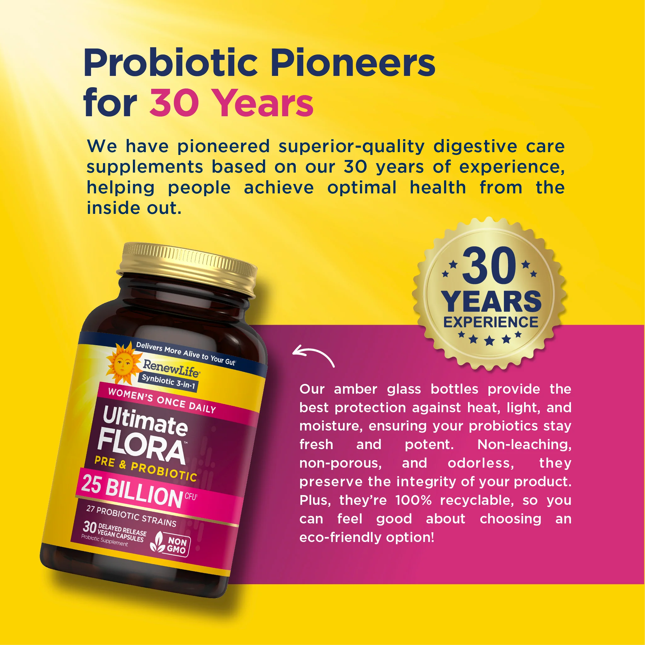 Ultimate Flora Women's Care Probiotic 25 Billion, 30 Delayed Release Vegan Caps - Image 8